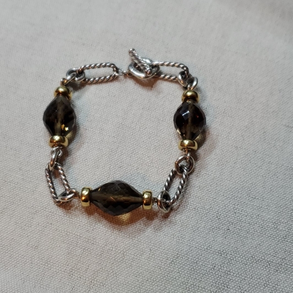 David Yurman Figaro Bracelet w/ Smoky Quartz Beads - Picture 5 of 8